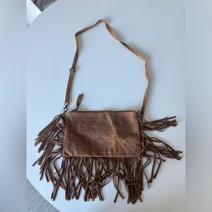 Suede fringe bag - from Florence Italy